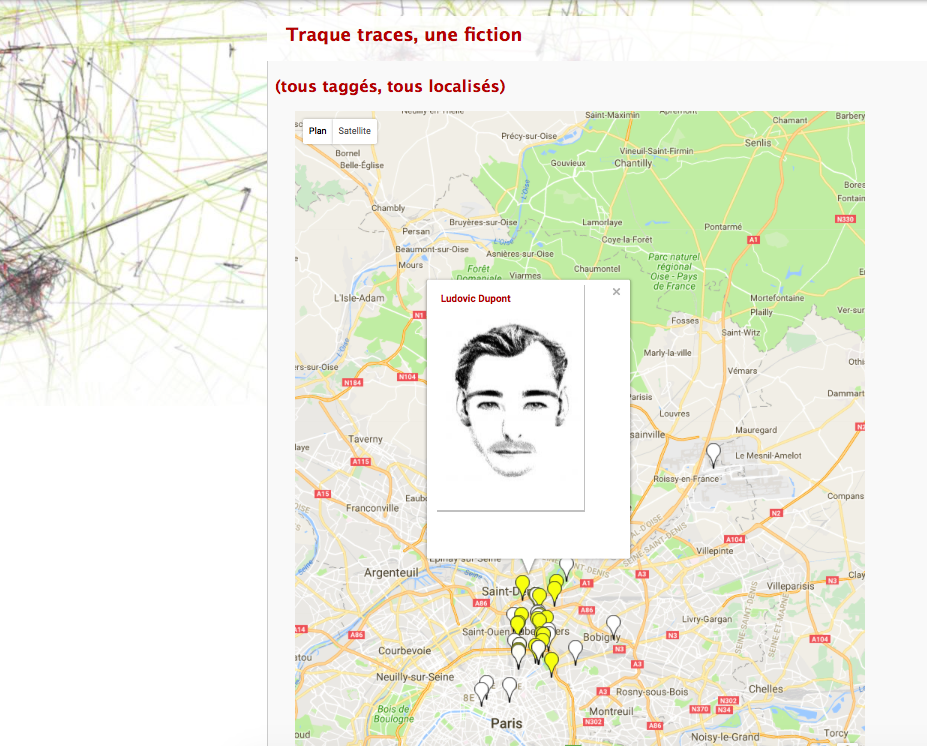 Traque Traces, une fiction - http://petiteracine.net/traquetraces/map/node