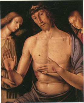 Giovanni Santi, Le christ de Pitié (vers 1480)