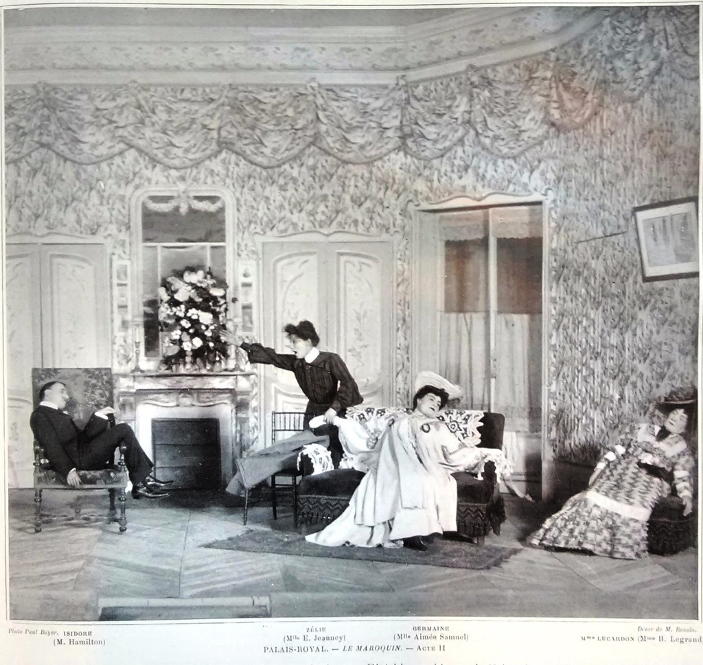 Illustration 9 : Le Maroquin. Cliché Paul Boyer, tiré de la revue Le Théâtre, novembre 1904, 17.