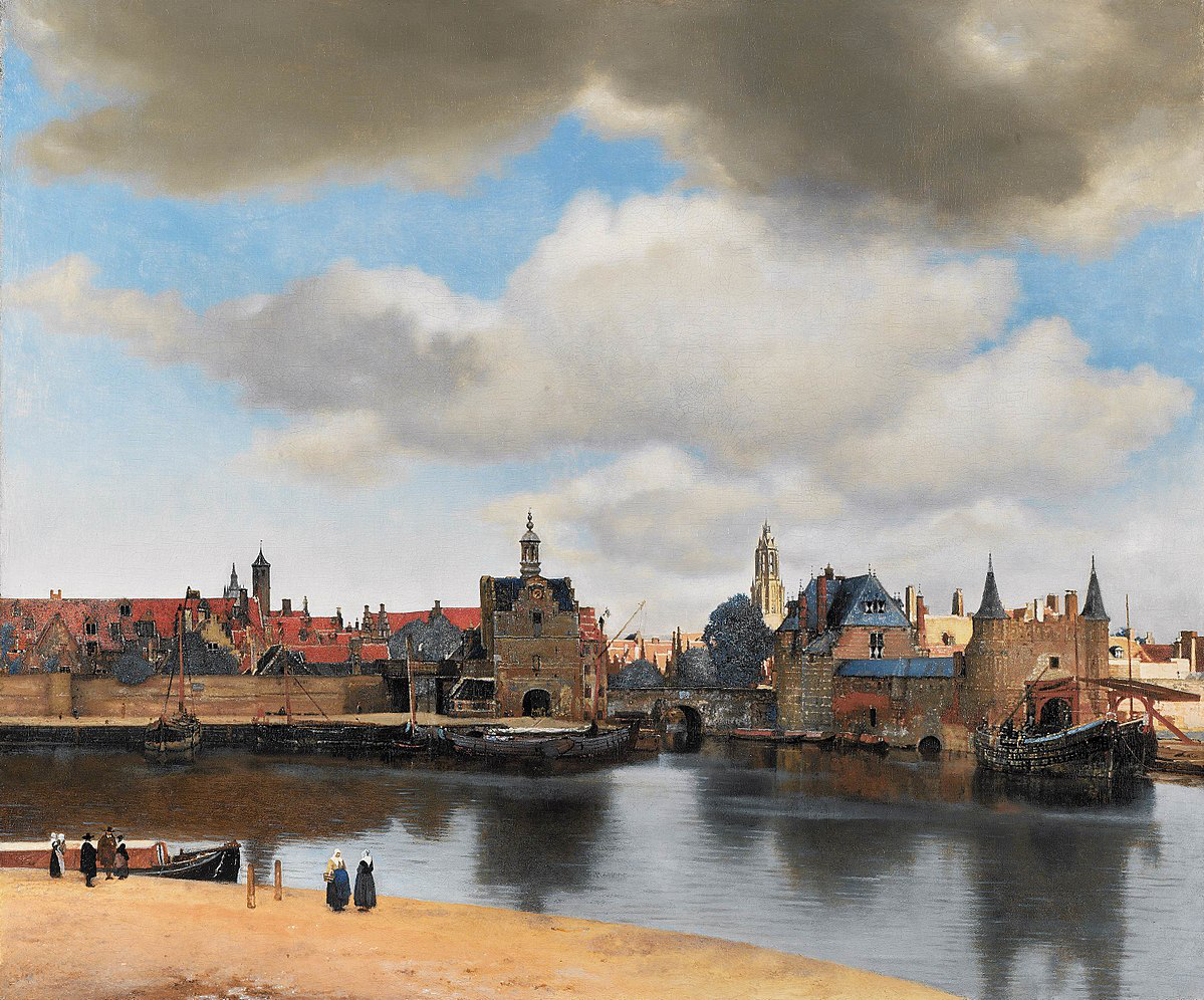 Illustration 1: Vue de Delft (Johannes Vermeer, 1659-1660). « Depuis que j’ai vu au musée de La Haye la Vue de Delft, j’ai su que j’avais vu le plus beau tableau du monde » (Marcel Proust, lettre à Jean Louis Vaudoyer, mai 1911).