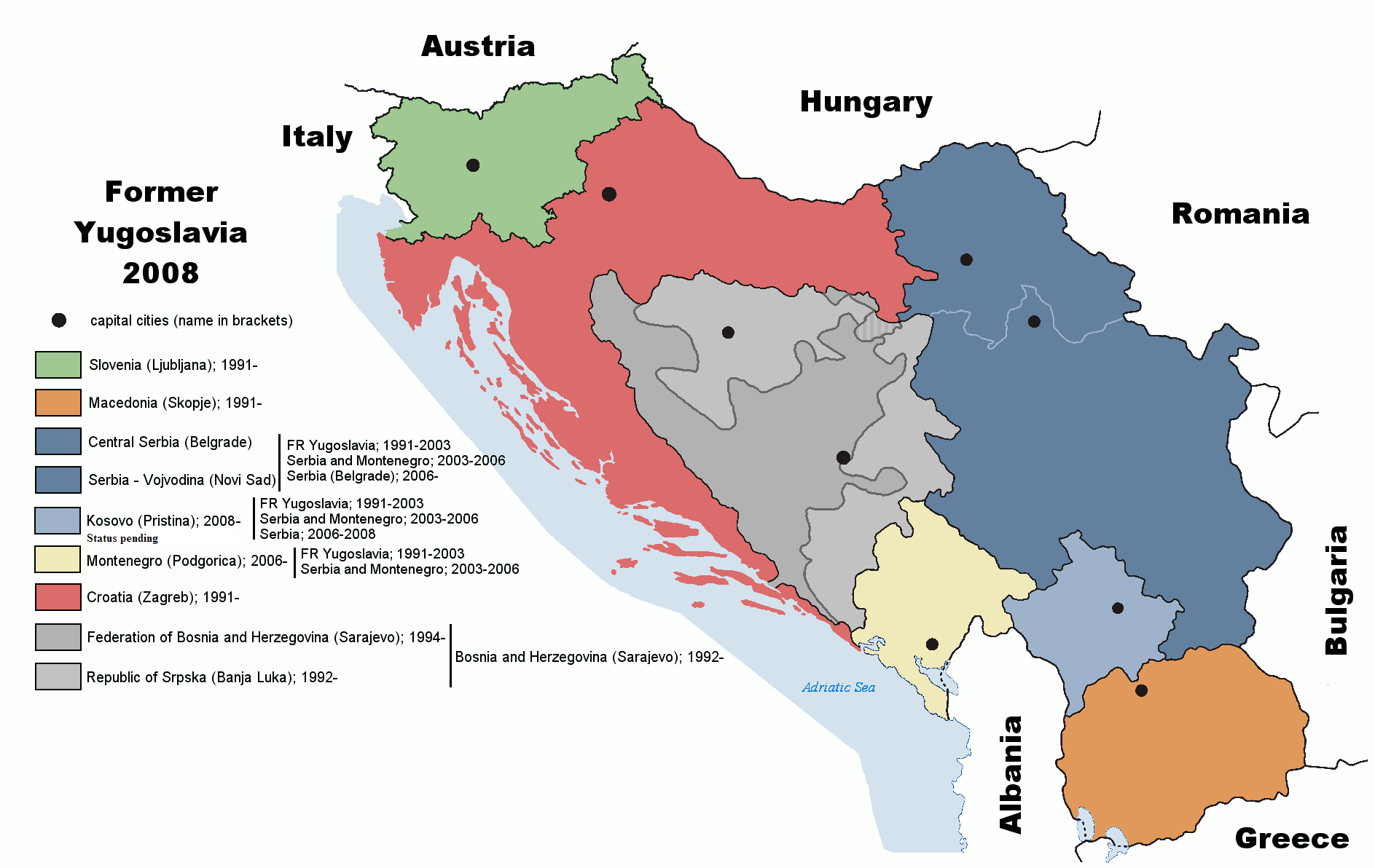 La Yougoslavie en 2008