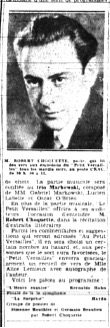 Annonce du tirage d’un recueil d’Alice Lemieux, placée dans le corps de la description de l’émission Au seuil du rêve, dans la page « Radio » de La Presse, 24 novembre 1931, p. 12.