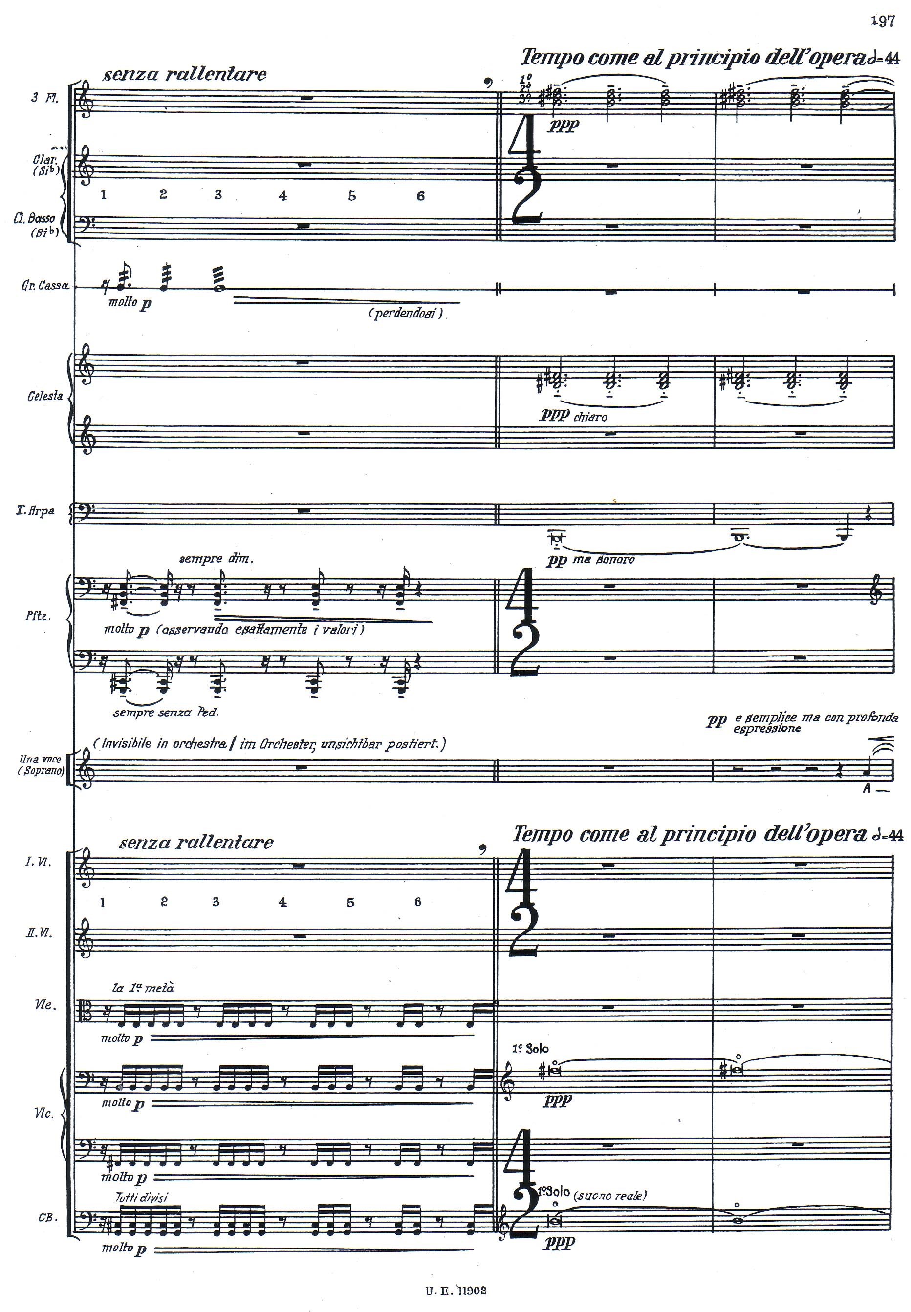 Volo di notte, scène 5, mesures 805-10