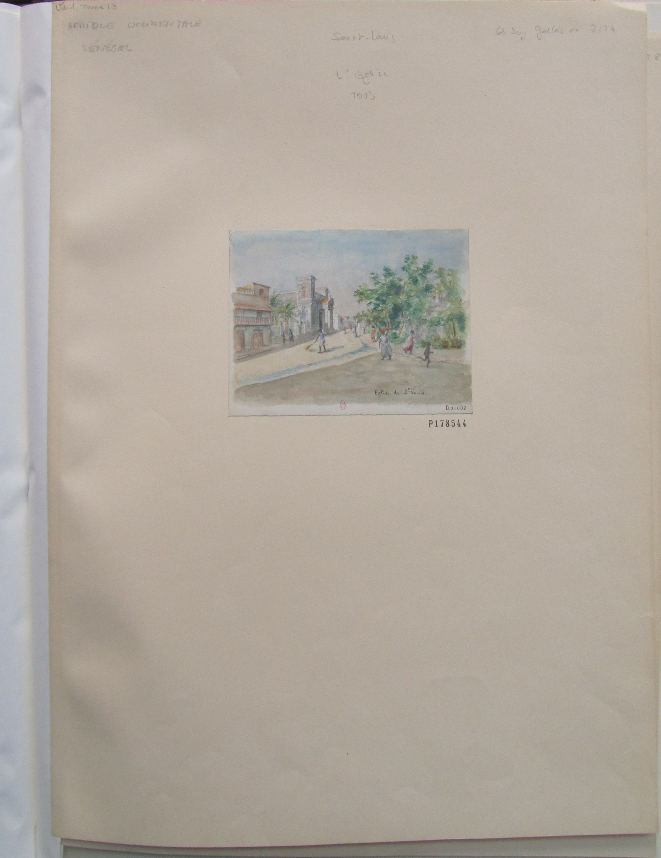 Figure 7 : Un feuillet extrait d’un volume consacré à l’Afrique occidentale. Source : BnF, EST, Vd-1 (13), P 178544.