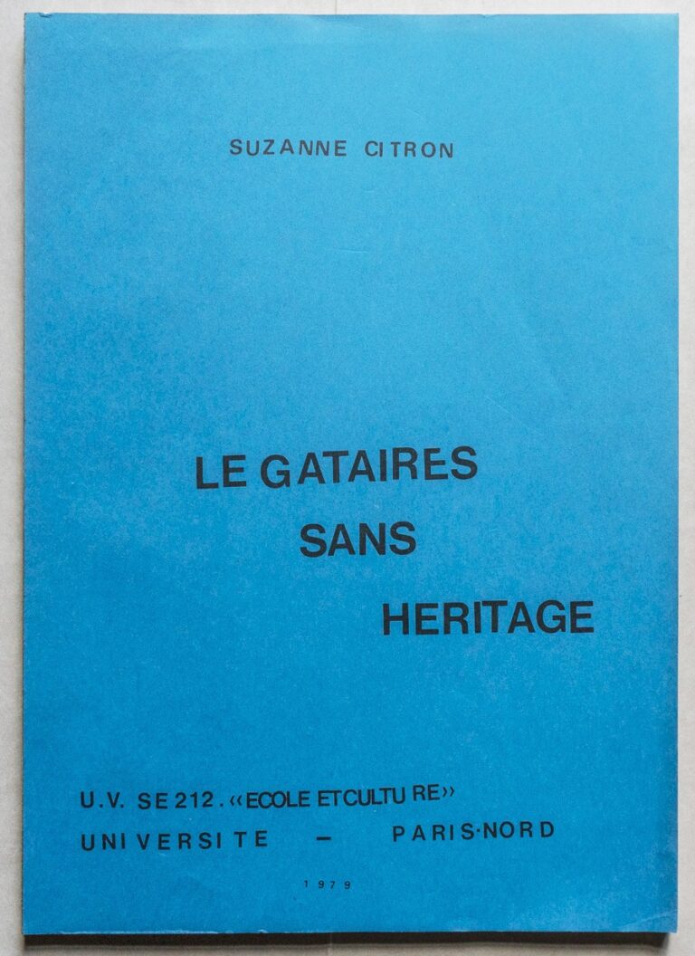 Légataires sans héritage, fonds Suzanne Citron, BnF © photo Letizia Goretti