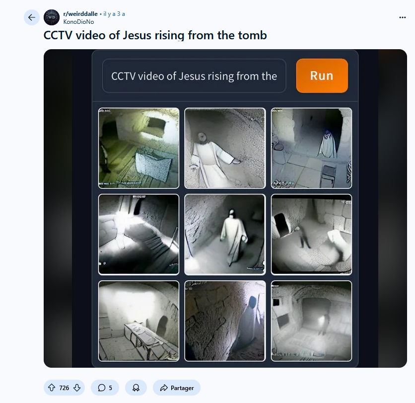 CCTV video of Jesus rising from the tomb, 2022