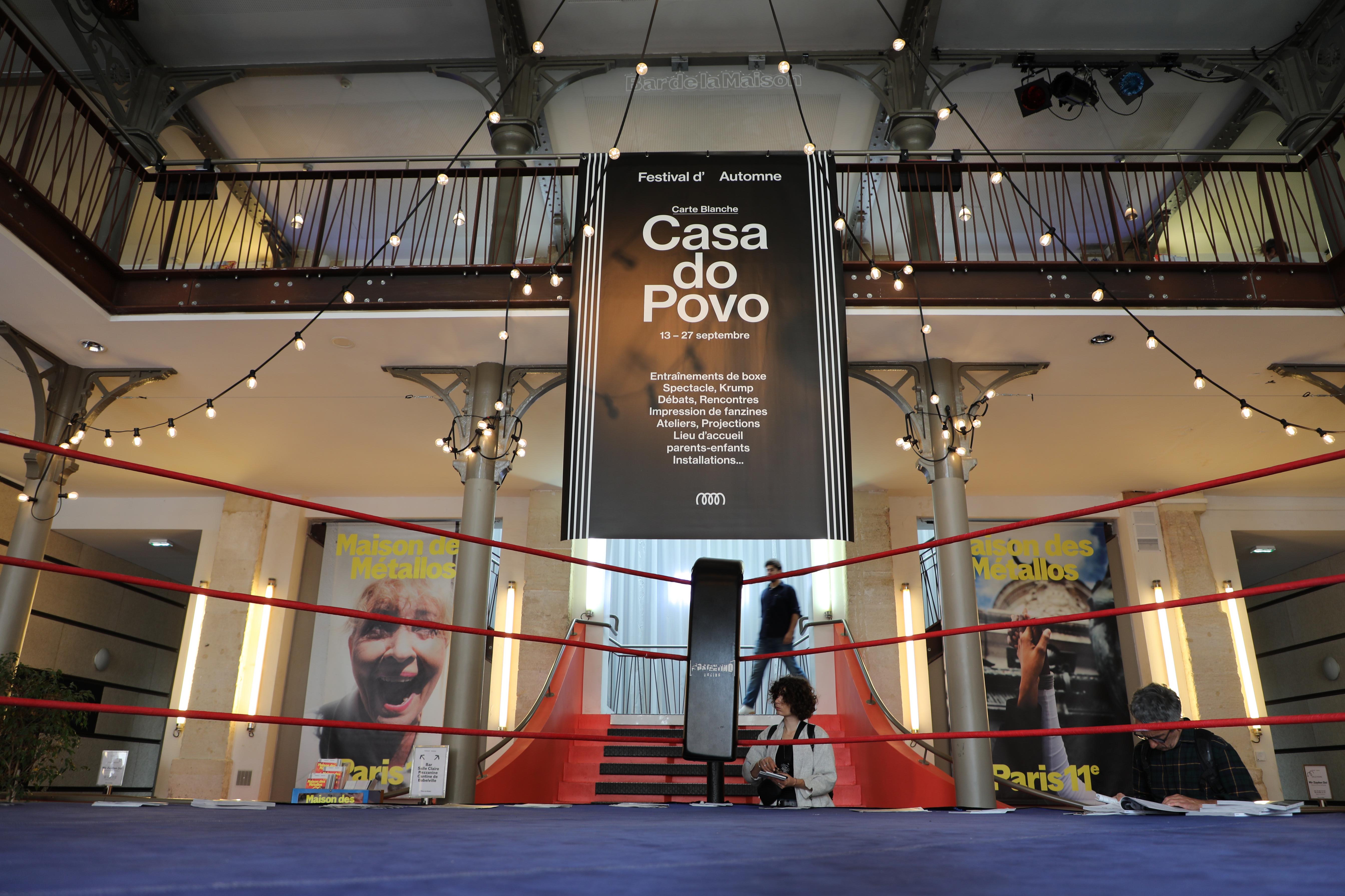 Vue de la Maison des Métallos, Casa do Povo. Crédits : Festival d’automne, Maison des métallos